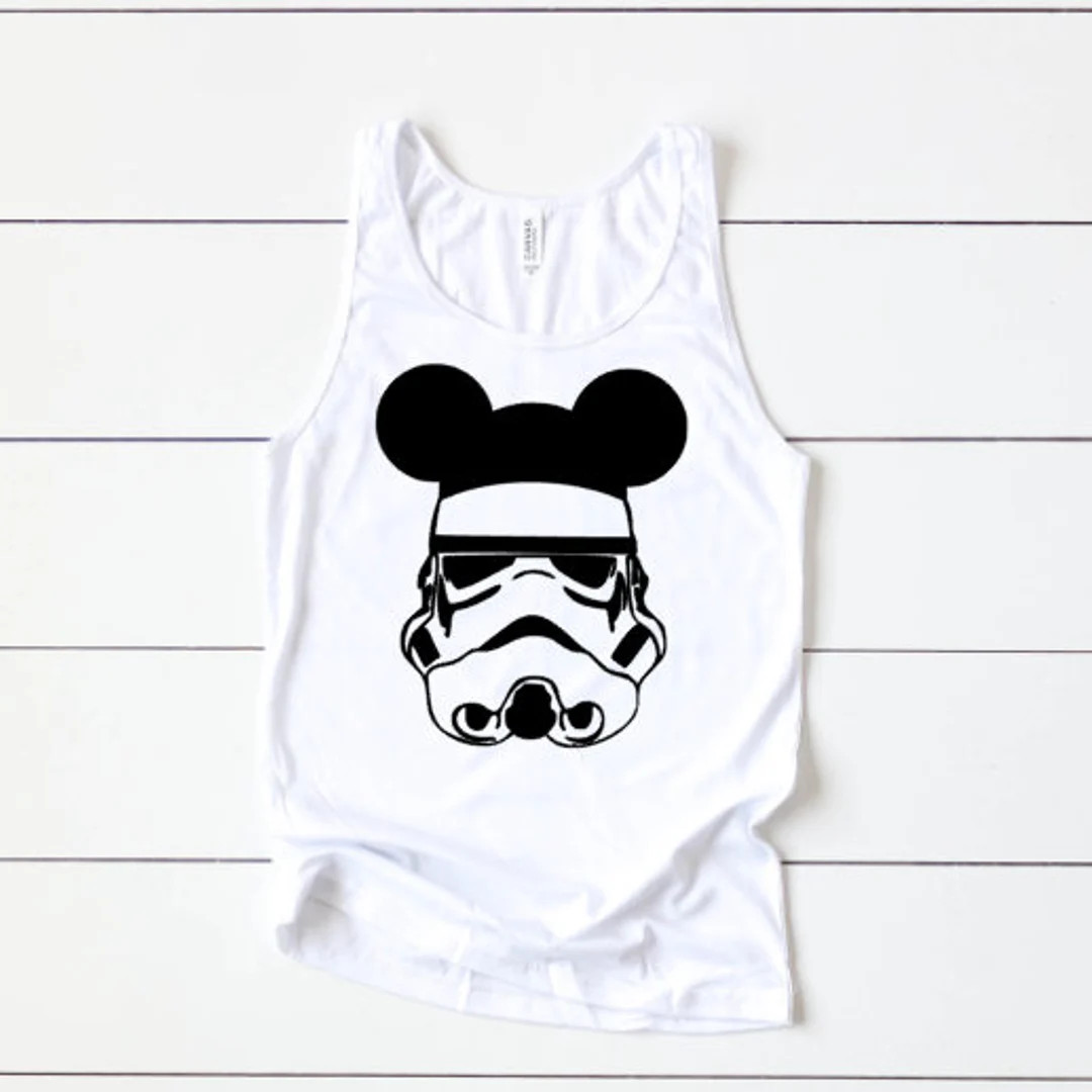 Storm Trooper Mickey Ears, Star Wars unisex tank, Disney fan tank, Disney parks tank, Disney tank... | Etsy (US)