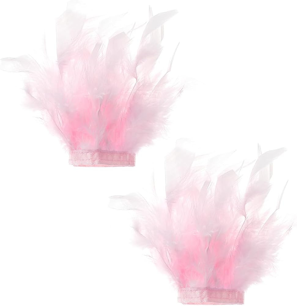 2pcs Feather Slap Bracelet Cuffs Women's Feather Wrist Cuffs Gothic Band Bracelet Wristband Glove... | Amazon (US)