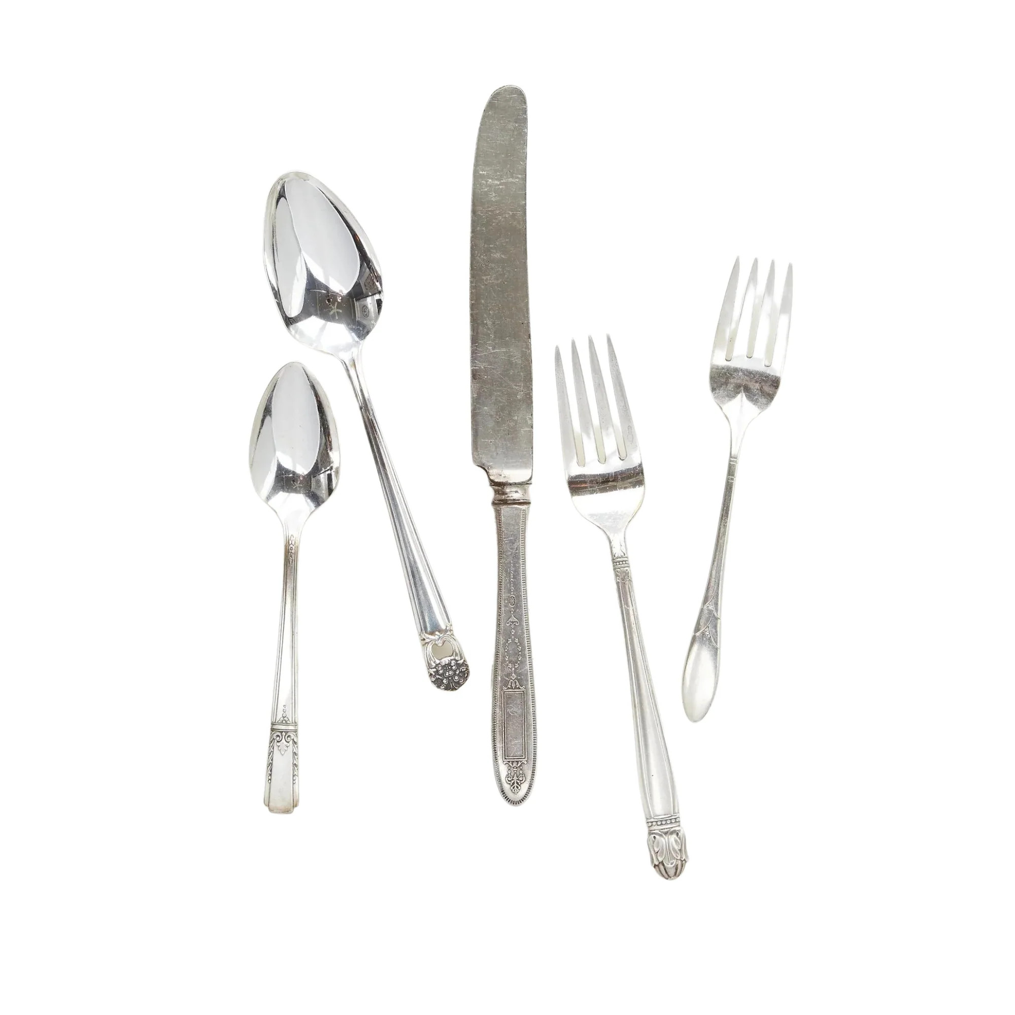 Found Silver Plate Flatware, Set of 5 | StyleMeGHD