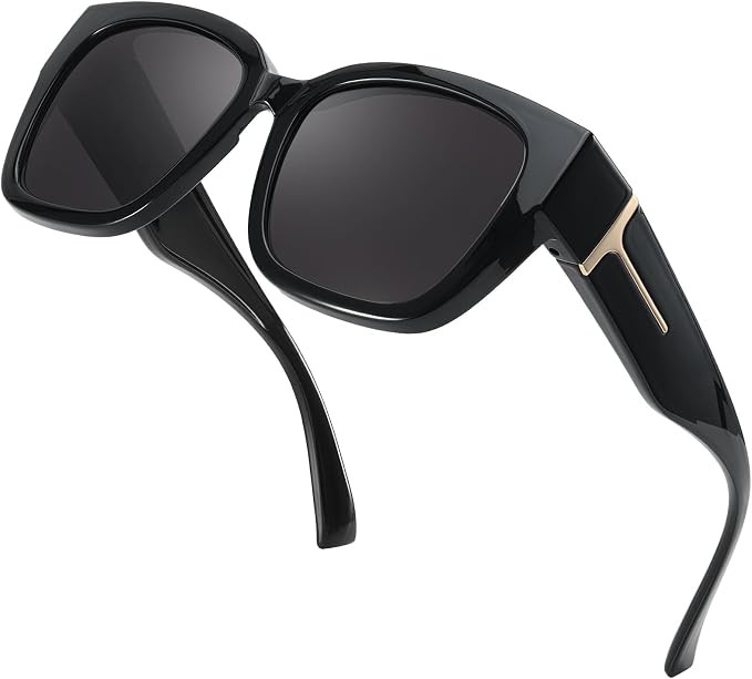 Myiaur Fit Over Sunglasses for Women, Trendy Designer Style Oversized Polarized Sunglasses for Dr... | Amazon (US)