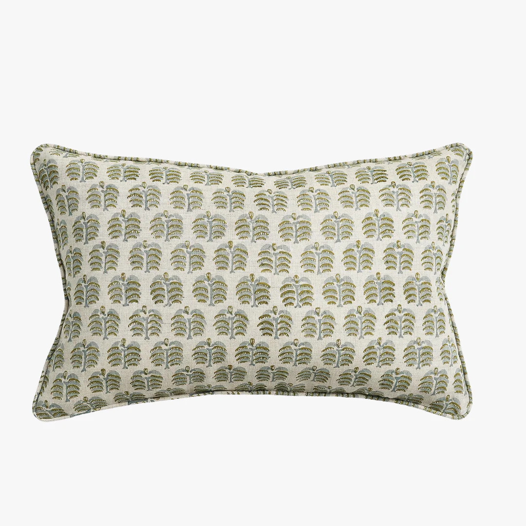 Hera Moss Celadon Lumbar Pillow Cover | Dear Keaton