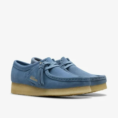 WOMENS CASUAL SHOES CLARKS WALLABEE FRENCH BLUE SUEDE | Walmart (US)