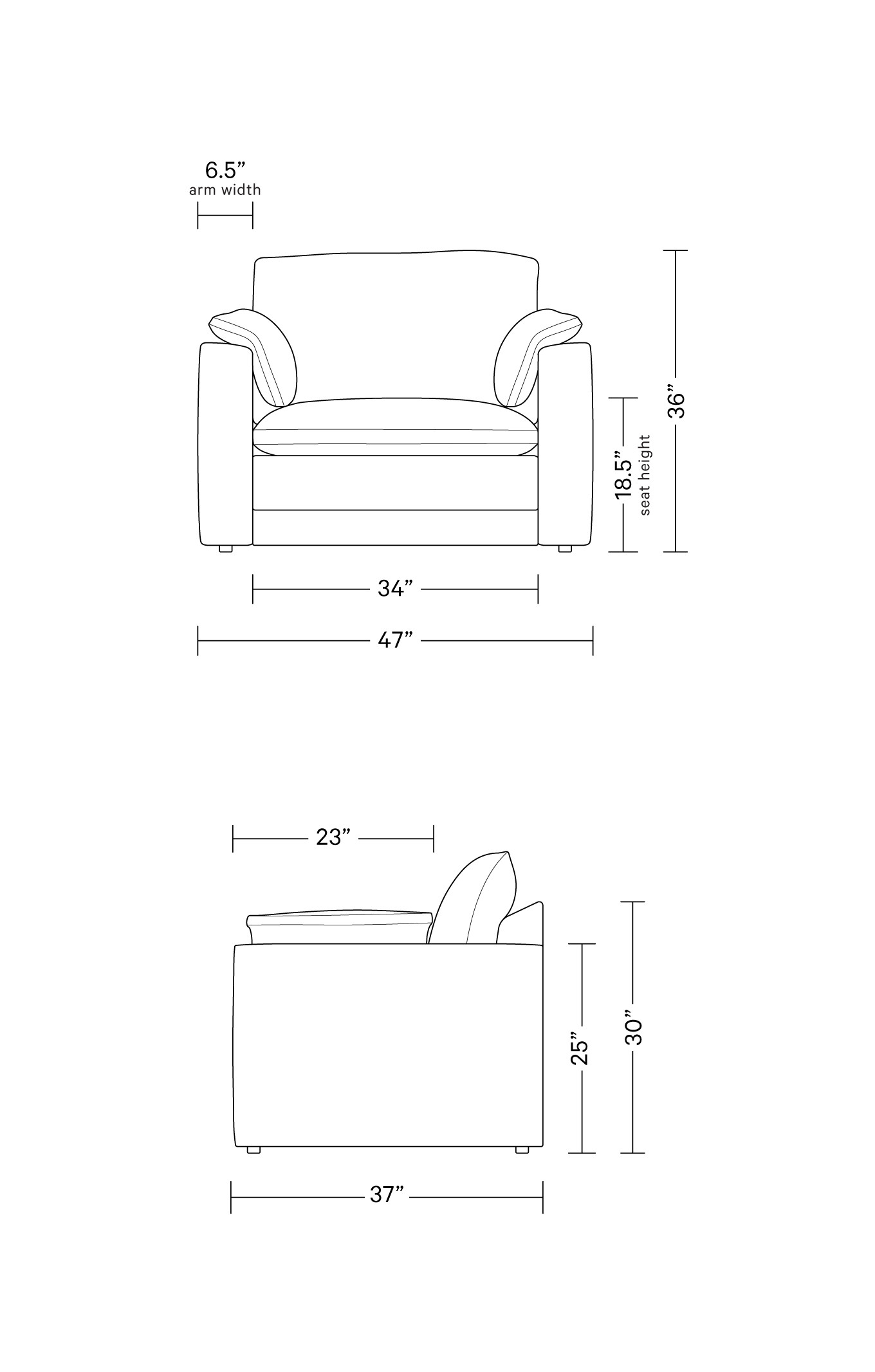 Hayley Chair and a Half | Interior Define