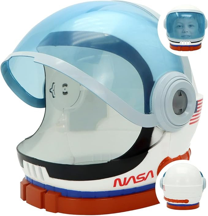 Astronaut Helmet, Space Helmet with Blue Movable Visor, Party Costume, School Classroom Dress Up,... | Amazon (US)
