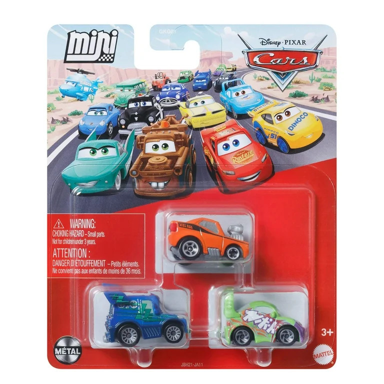Disney and Pixar Cars Mini Racers 3-Pack, Set of 3 Toy Vehicles from the Franchise (Styles May Va... | Walmart (US)