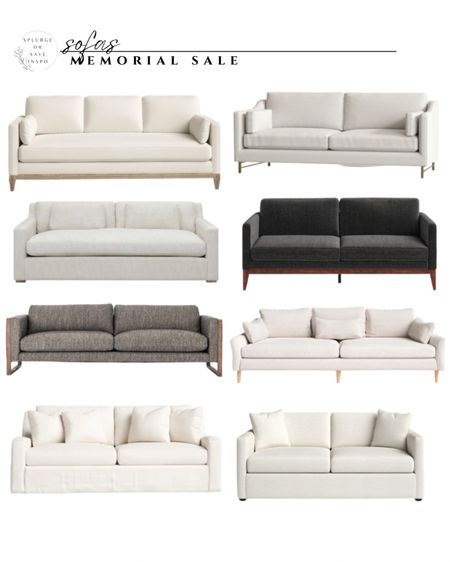 Modern sofa white. Black couch modern. Comfy sofa gray. 

#LTKsalealert #LTKFind #LTKhome
