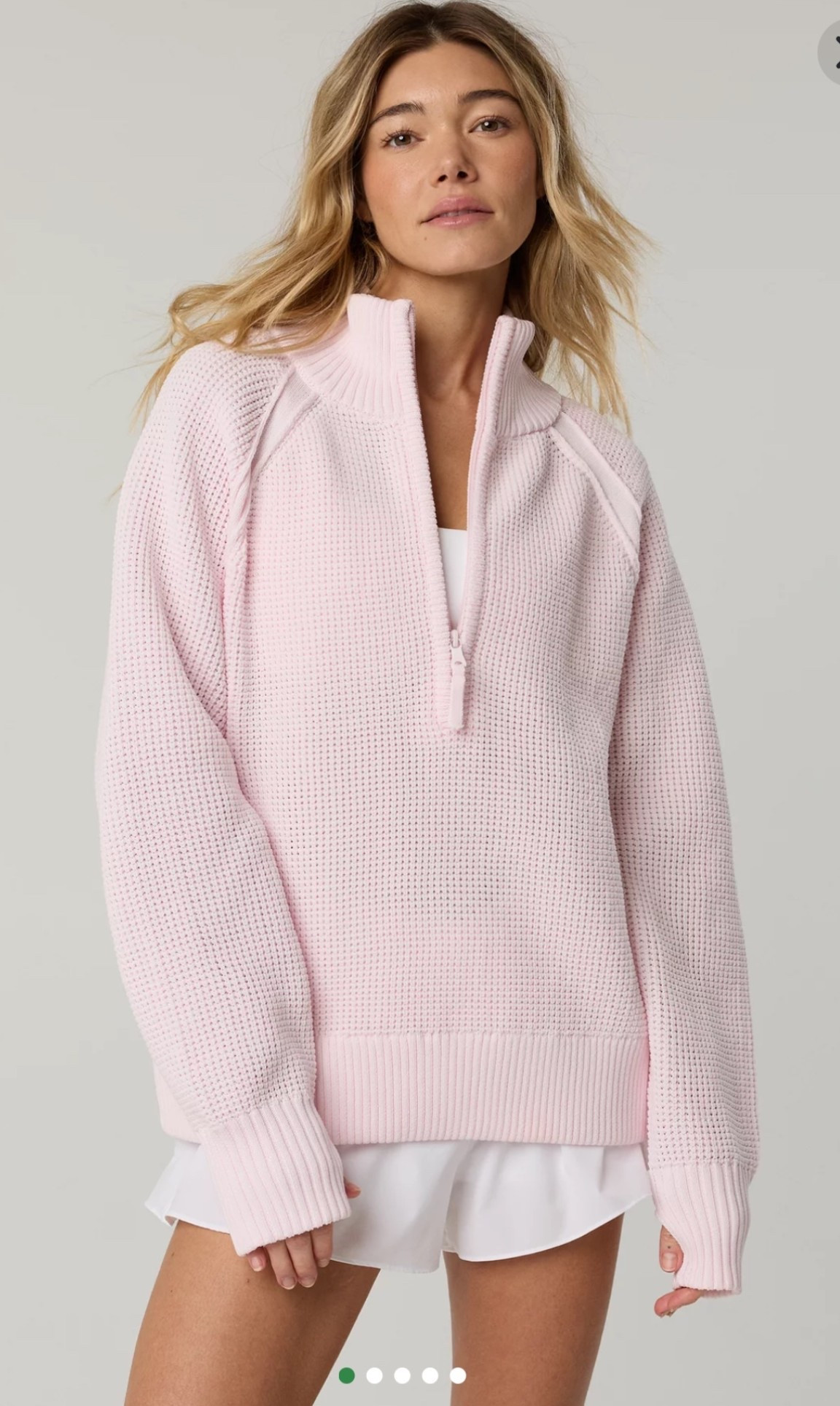 Aerie waffle knit quarter zip on sale!!