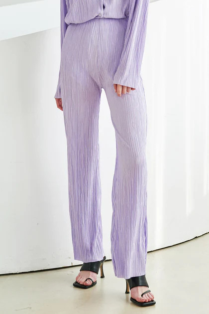 Maria Flared Leg Plisse Pants | Storets (Global)