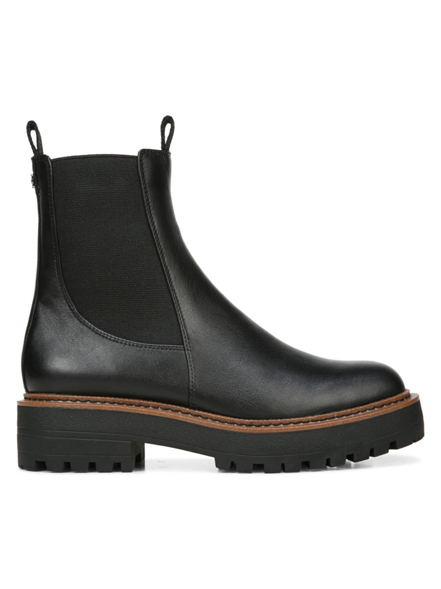 Laguna Lug-Sole Leather Combat Boots | Saks Fifth Avenue