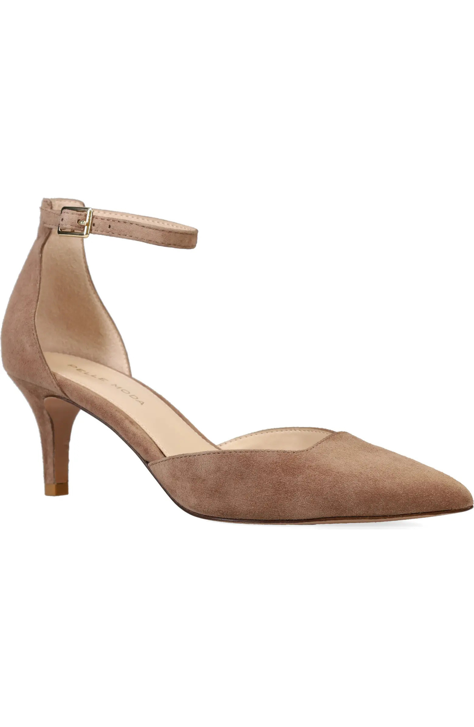 Kendal Ankle Strap Pointed Toe Kitten Heel Pump (Women) | Nordstrom