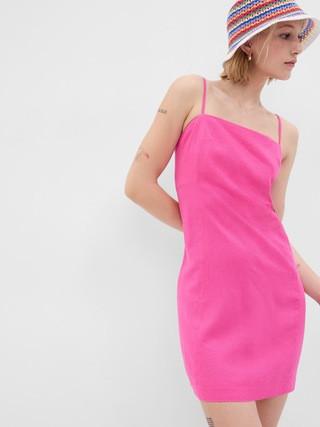 Linen-Blend Mini Dress | Gap (CA)