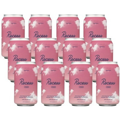 Recess Black Cherry Sparkling Water - Case of 12/12 oz | Target