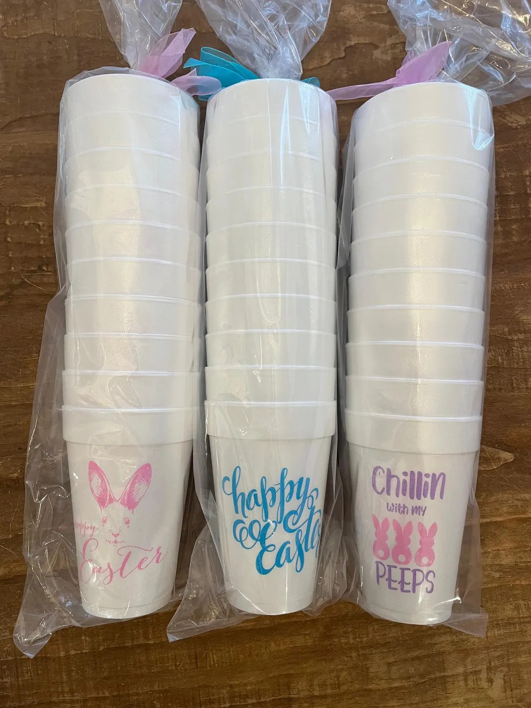 Easter Styrofoam Cups 10 Pack Sleeve, Foam Party Cups, Holiday Cups, Easter Party, Happy Easter, ... | Etsy (US)