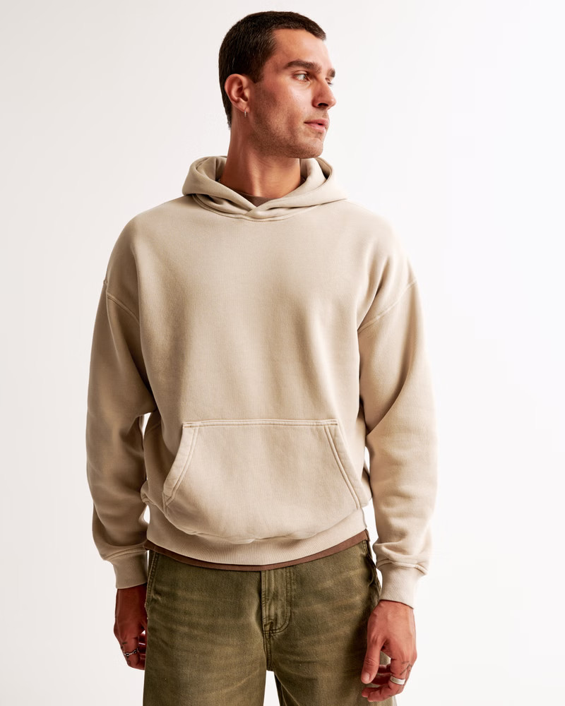 Men's Essential Popover Hoodie | Men's Tops | Abercrombie.com | Abercrombie & Fitch (US)