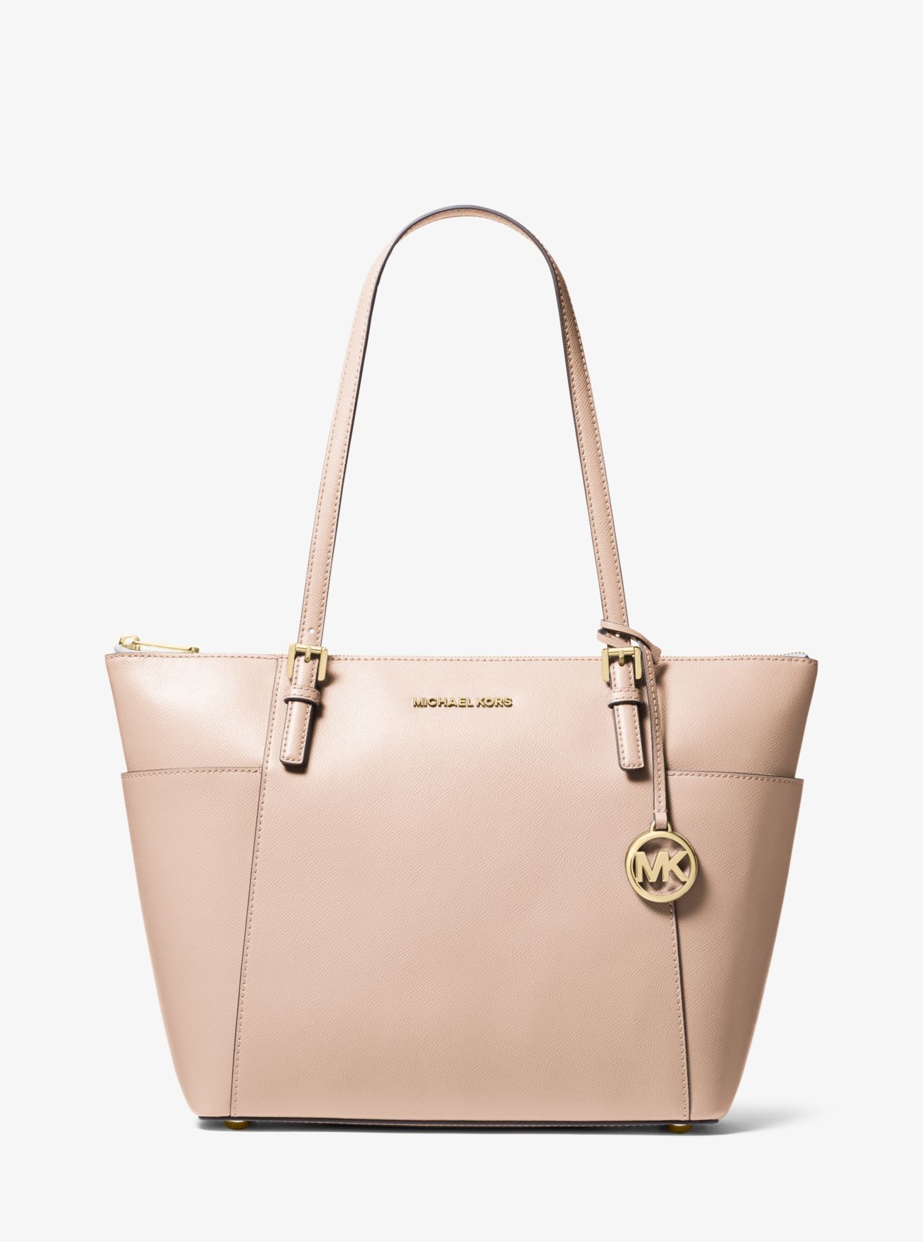 Jet Set Large Saffiano Leather Top-Zip Tote Bag | Michael Kors (UK)