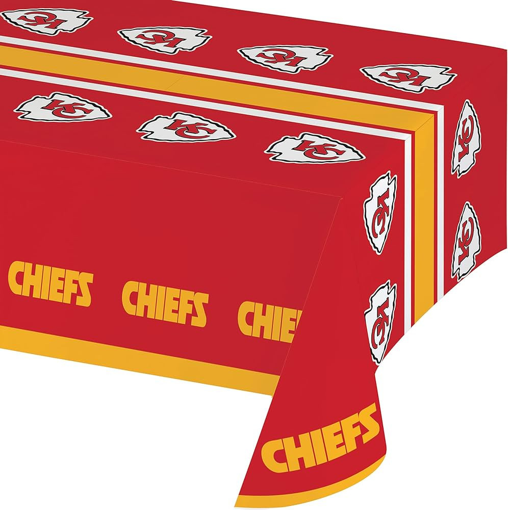Trendware Kansas City Chiefs Plastic Tablecloths, 3 ct | Amazon (US)