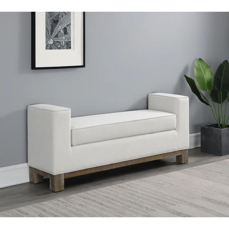 Basilotto Polyester Upholstered Bench | Wayfair North America