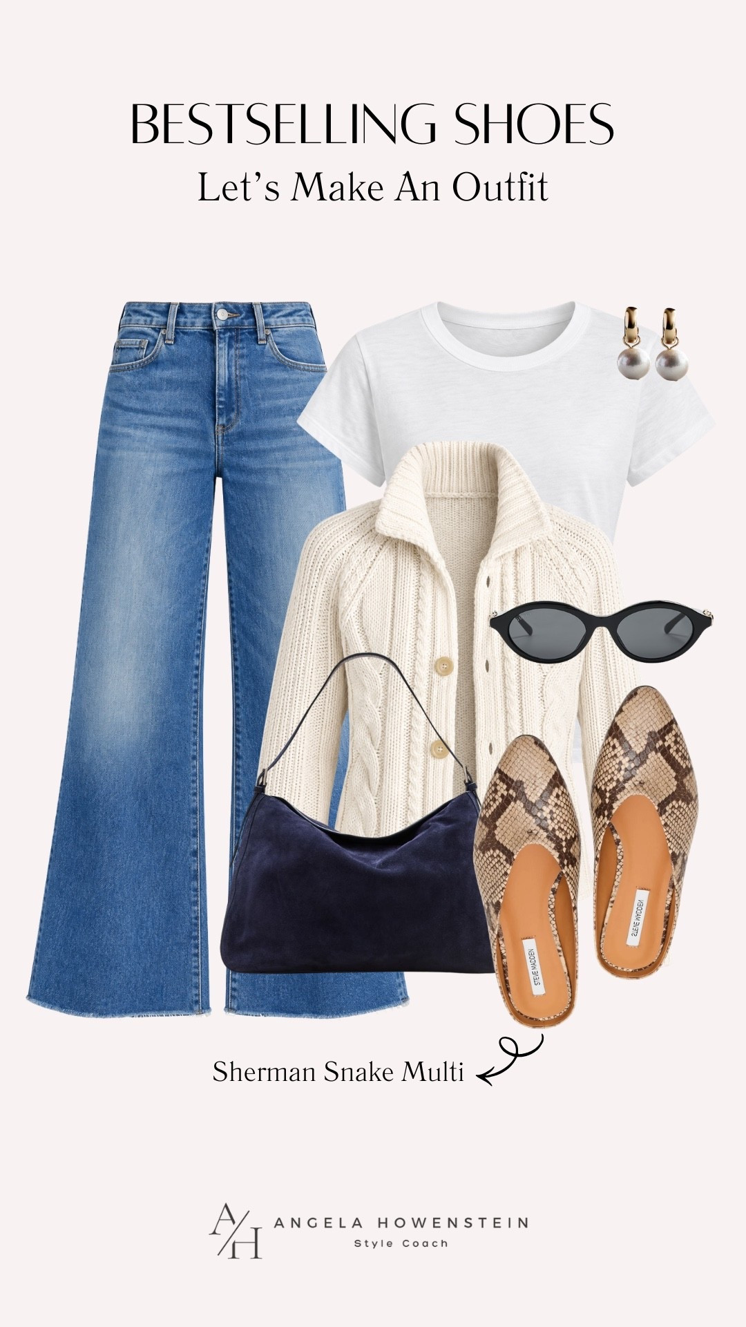 These bestselling Sherman Snake Multi shoes are the perfect finishing touch to a classic fall outfit. The neutral snake print works beautifully with denim, a white tee, and a cozy cream cardigan.

👩‍💻 LTK PRO TIPS
❤️ Heart = Support my posts ;-)
🔖 Save = Get sale & restock alerts for the things you love!
📋 Lists = Keep favorites organized (List ideas: Christmas, Birthdays, and Vacations!)
📲 Share = Send lists and products to a friend (or your daughters like me).
💬 Comment = Ask me anything, and I’ll answer. ;-)

#LTKootd #LTKSeasonal #LTKOver40