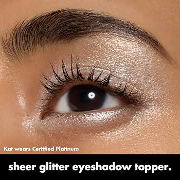 e.l.f. Fine As Fleck Glitter Eyeshadow, Certified Platinum | Amazon (US)