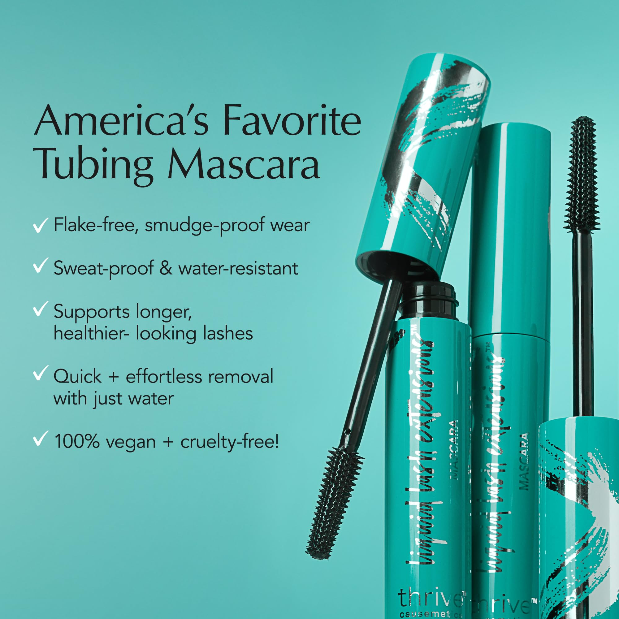 Thrive Causemetics Liquid Lash Extensions Mascara, Tubing Thrive Mascara Lengthening, Volumizing ... | Amazon (US)