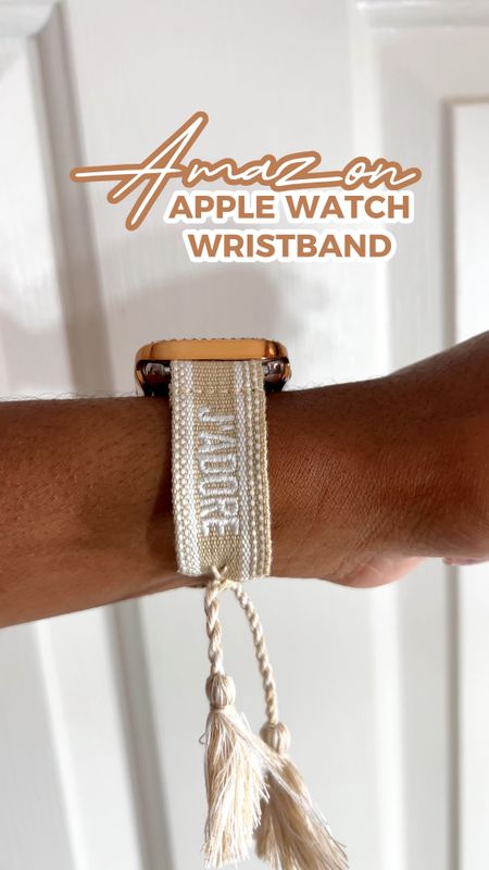 I wanted to find some cute new Apple Watch band, so I don’t look like a spy kid every time I go out 😂 I found this designer inspired braided Apple Watch wristband on Amazon that says “J’adore” for about $15. 

It comes in different watch sizes colors, I got it in khaki and it fits my 40 mm Apple Watch perfectly 🙌🏾💖✨

#LTKunder50 #LTKFind