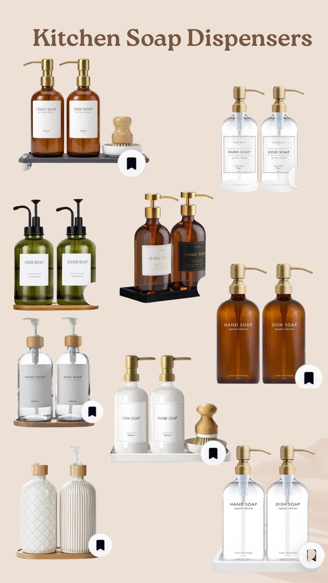So many cute soap dispenser options!

#LTKHome #LTKOver40 #LTKmorningroutine