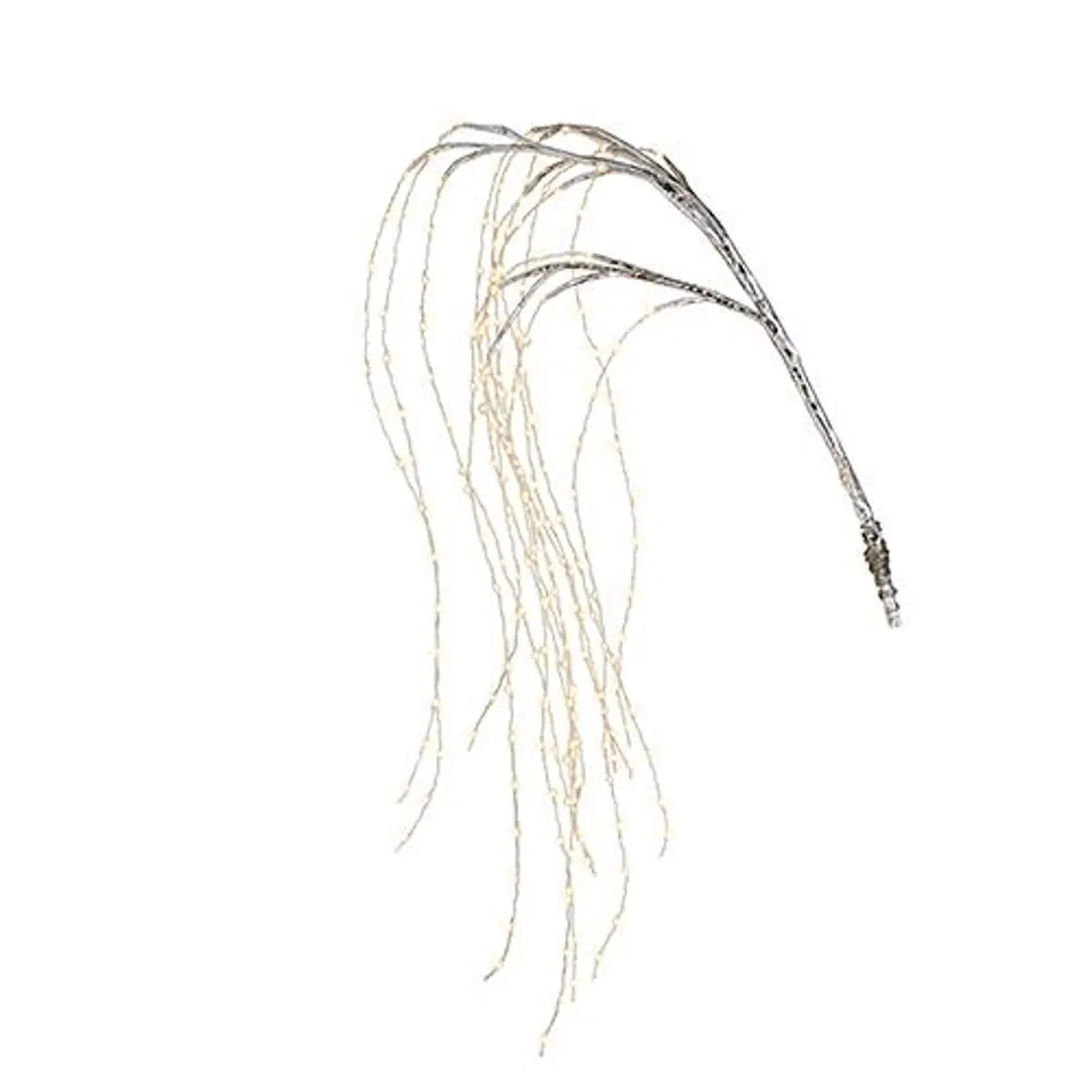 59.5" Silver Cascading Lighted Branch - Etsy | Etsy (US)