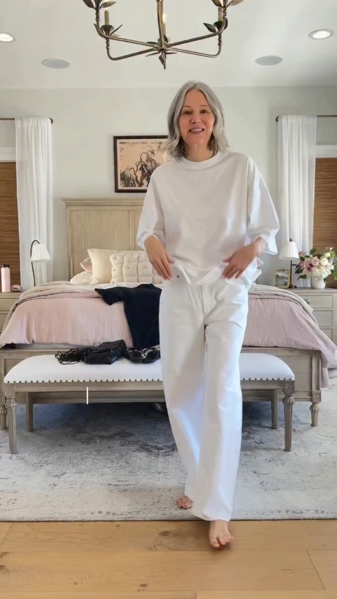 The macramé wrap makes the outfit! Comment “macrame” for details #recreatealook #pinterestoutfit #macrame #springfashion Outfit inspo from @br00klynellis Macramé wrap @deijistudios