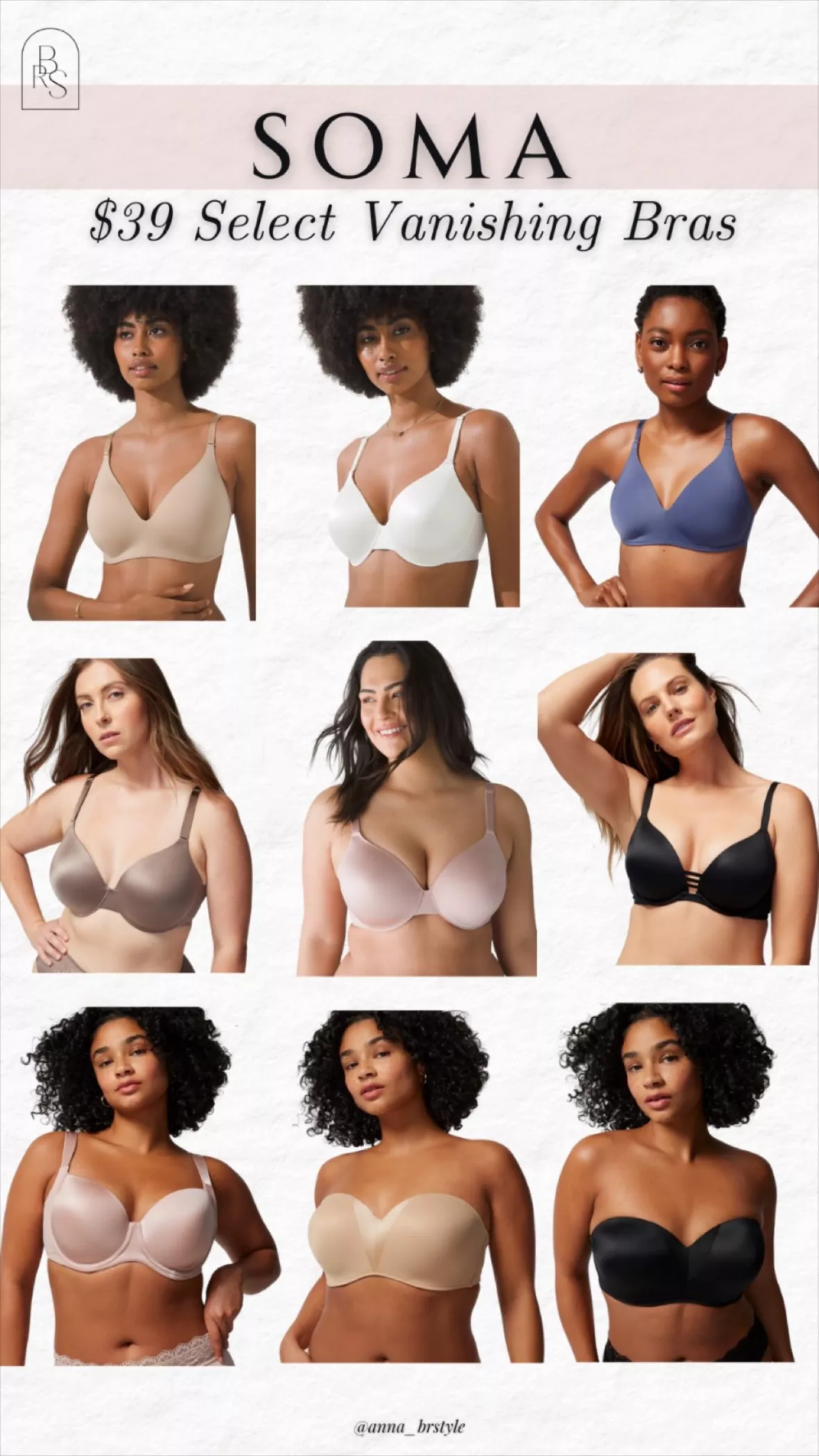 Soma, Intimates & Sleepwear, Soma Bra Vanishing Back Full Coverage