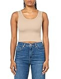 Bra30 Women's Full-Length Tank Top with Scoop Neck Front and Back, Jute | Amazon (US)