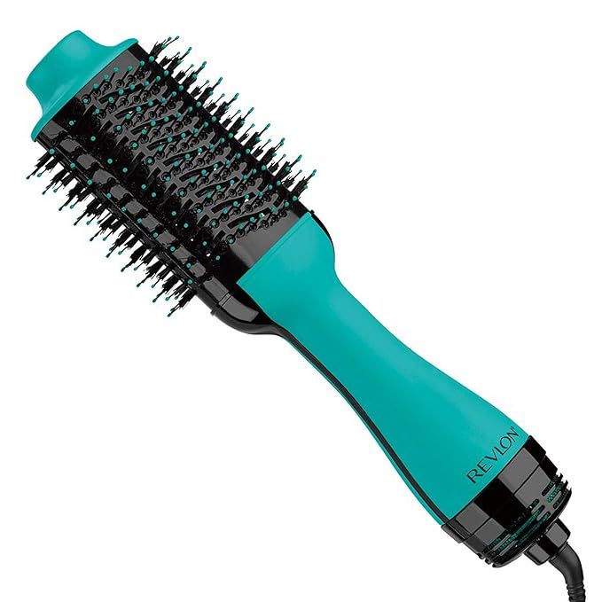 Amazon.com : REVLON One-Step Volumizer Original 1.0 Hair Dryer and Hot Air Brush, Teal : Beauty &... | Amazon (US)