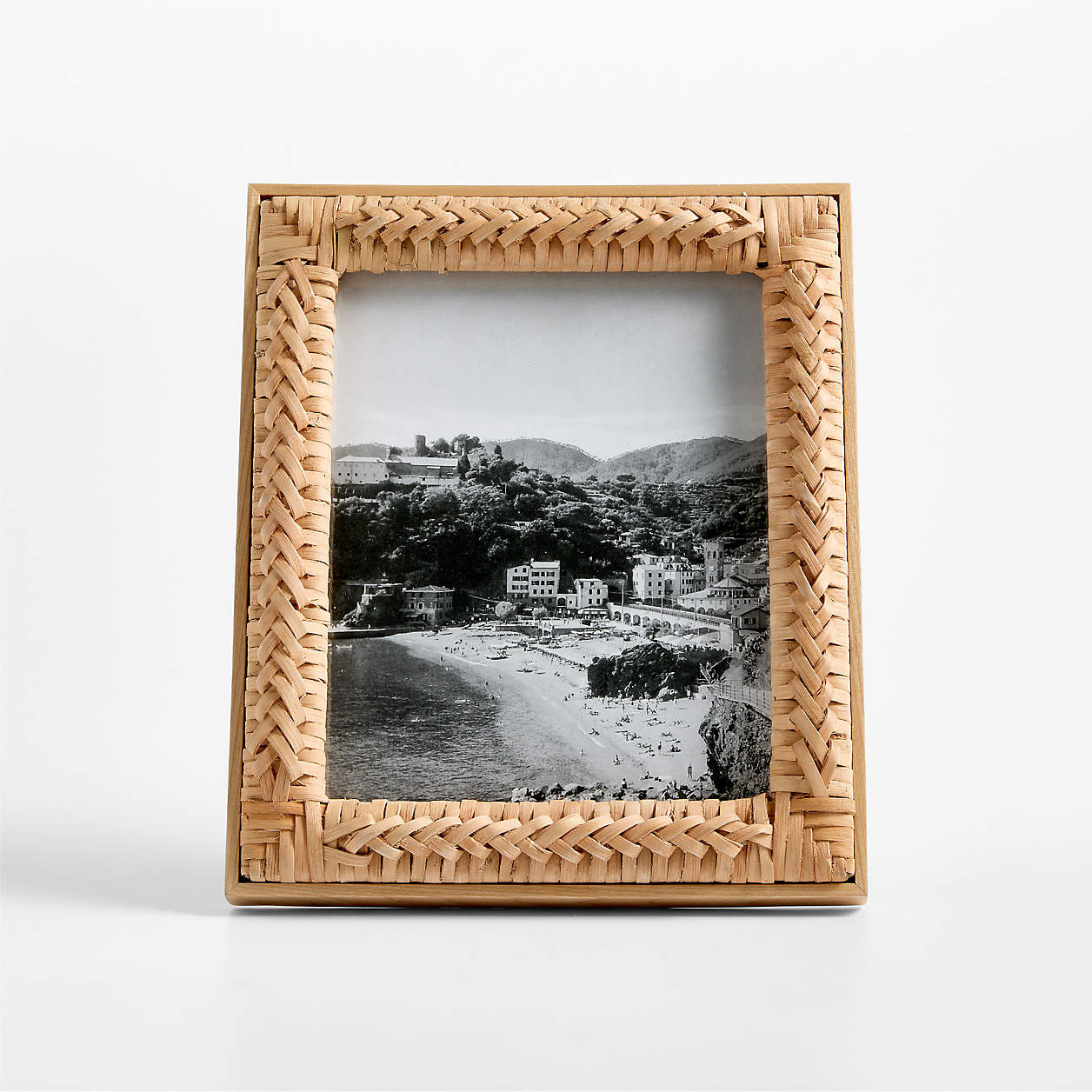 Sarina Woven 8"x10" Picture Frame | Crate & Barrel | Crate & Barrel