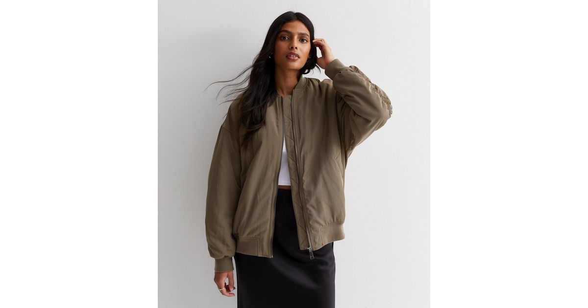 Brown Zip Up Bomber Jacket
						
						Add to Saved Items
						Remove from Saved Items | New Look (UK)