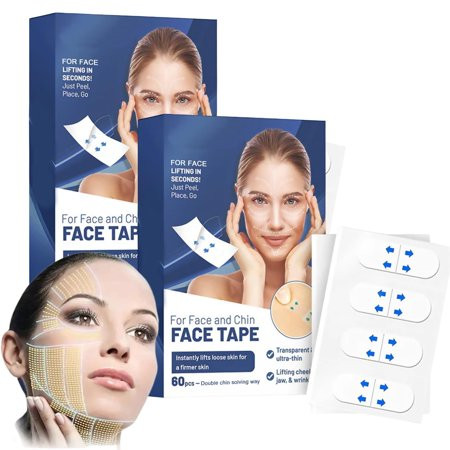 Ymller Face Lifting Tape Face Lifting Tape Face Lifter Tape Instant Face Lift Sticker Neck Lift Lift V Tapes For Lifting Sagging Skin | Walmart (US)