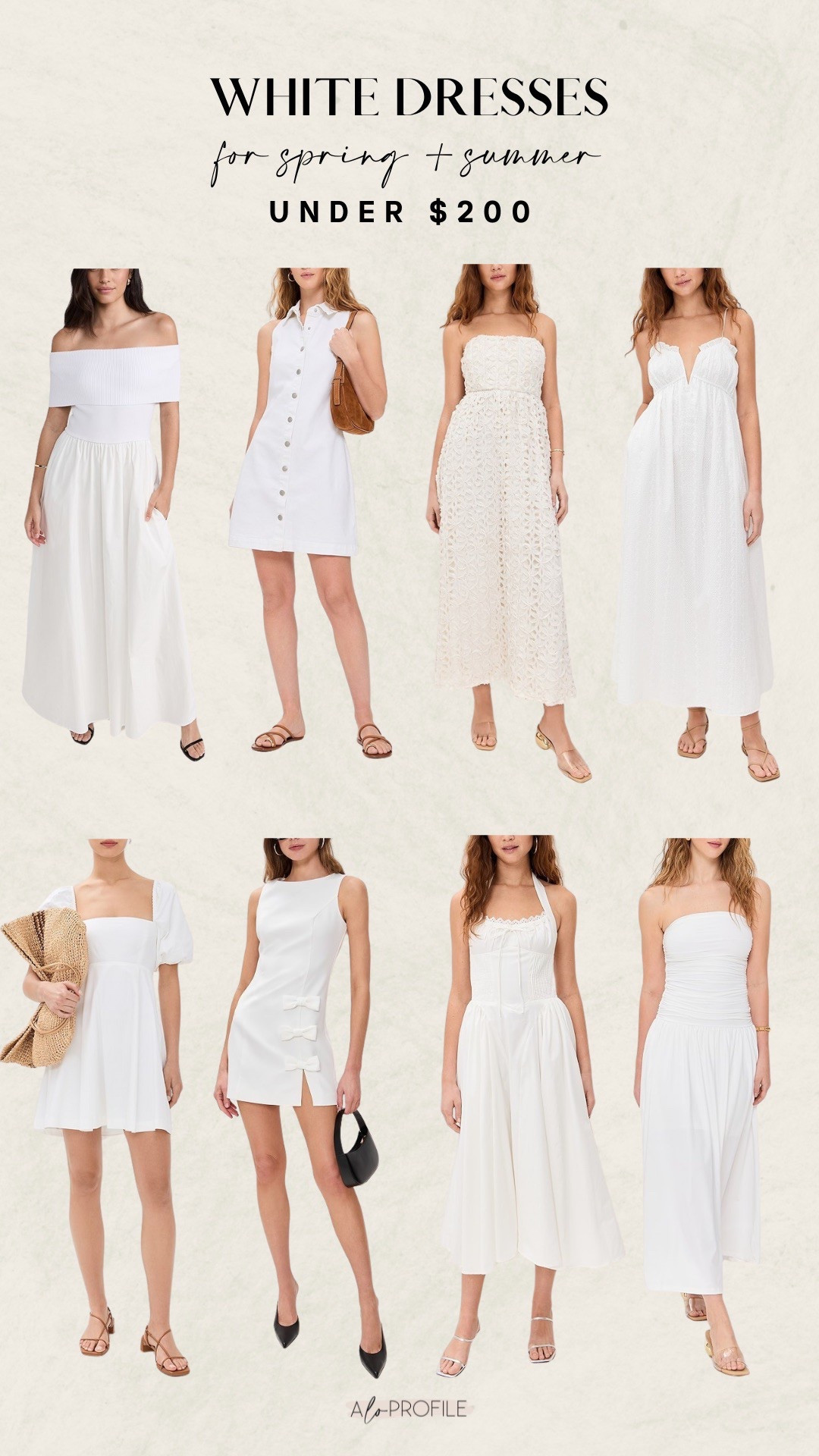 White Dresses Under $200 // Shopbop, white dress, white dresses, summer dresses, spring dresses, spring outfit, summer outfit, resort wear, vacation outfit, vacation dress, vacay style, spring outfit inspo, dresses under $200