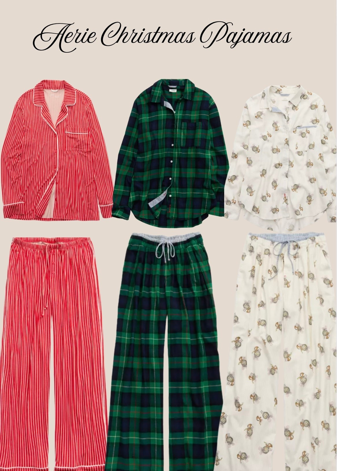 Aerie just launched Christmas PJS! & how cute are they this year 🎅 🤶 🌲 

Size medium in both! 

#LTKGiftGuide #LTKSeasonal #LTKHoliday