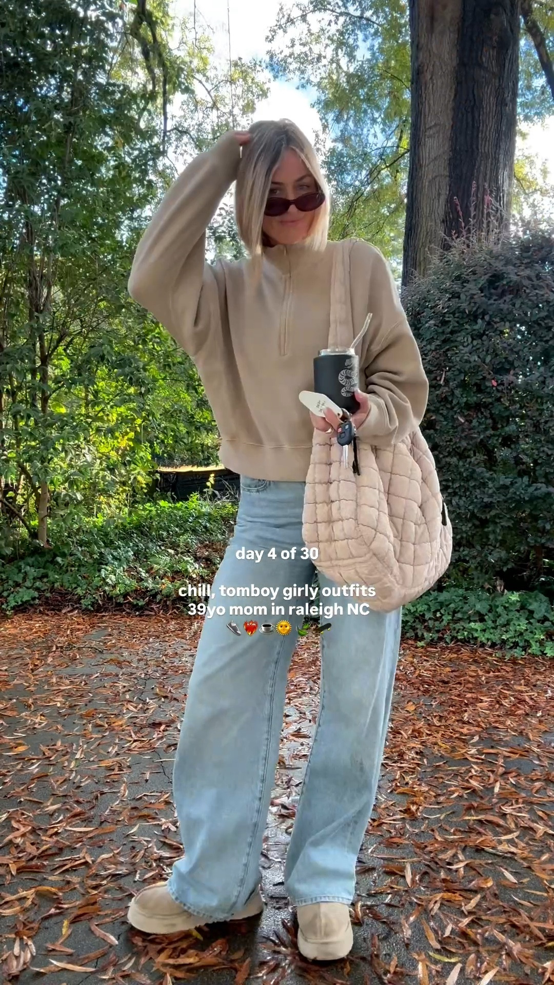 sun is out & we are back! 
jeans fit tts, size up for a baggier fit xx 

#LTKStyleTip #LTKFindsUnder50 #LTKSeasonal