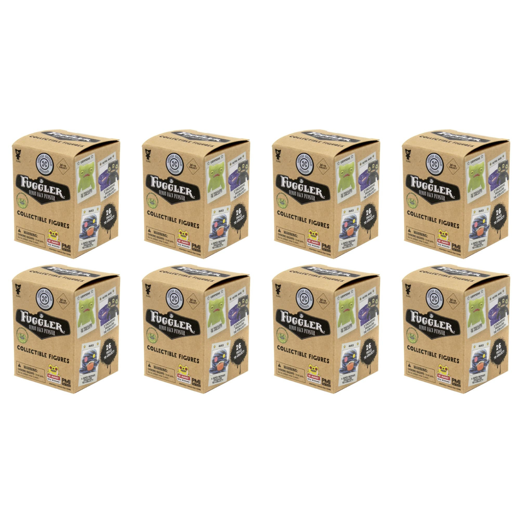 Pack of 8 Zuru Fuggler Mystery Collectible Mini Figures Limited Edition Designs - Black | Best Buy U.S.