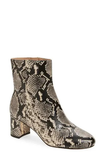 Stuart Weitzman Wynn Snakeskin Print Bootie in Natural at Nordstrom Rack, Size 8.5 | Nordstrom Rack