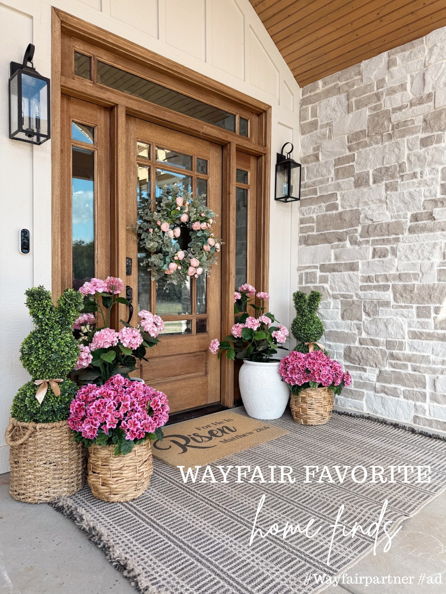 Wayfair favorite home finds linked below!!
#Wayfairpartner #Ad @Wayfair My rug, dining chairs, front door wreath, and my entryway table all from wayfair!!
#liketkit 
@shop.ltk