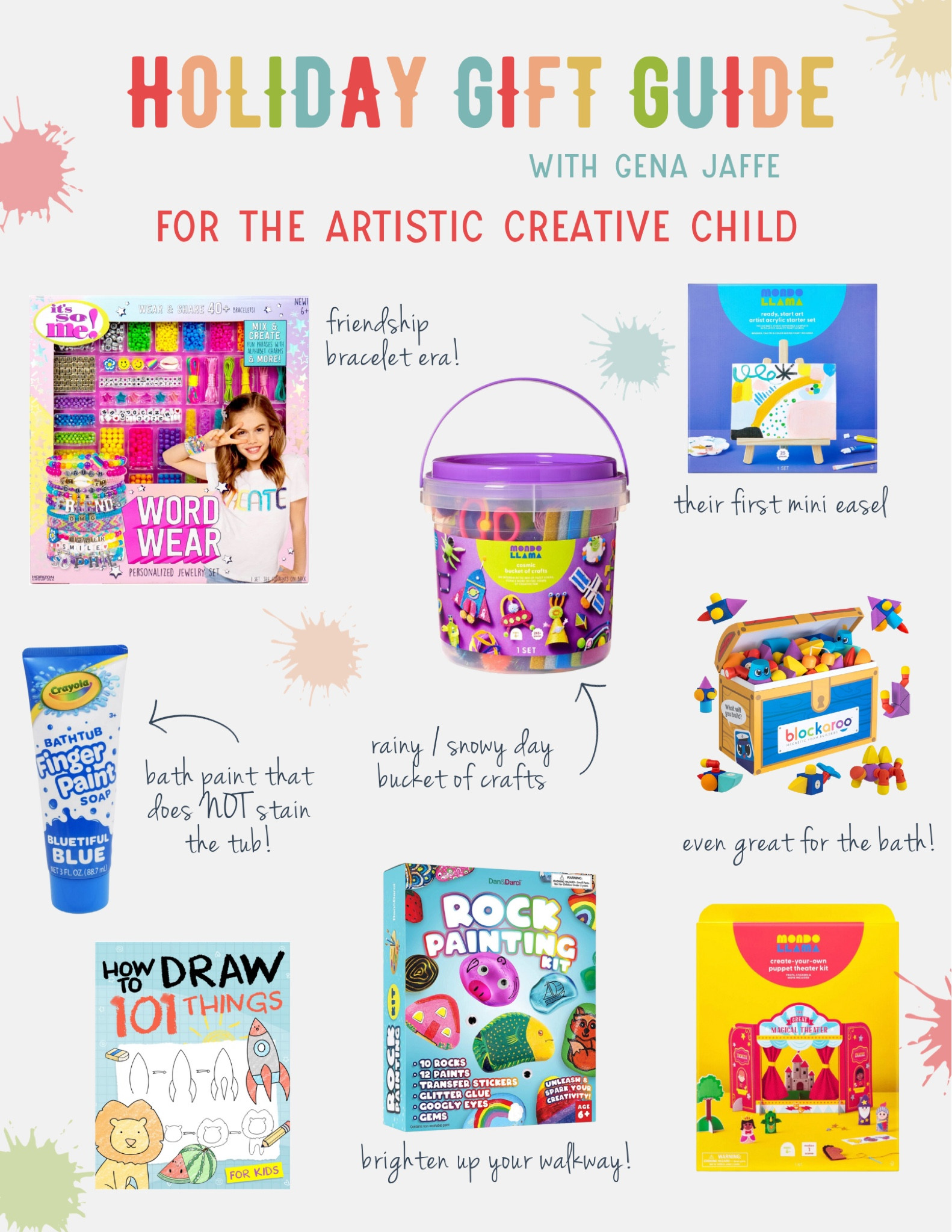 for my artsy, creative kiddos!  we love keeping tons of crafts on hand for rainy / snowy days or slow weekend mornings. Target’s Mondo Llama brand is always a hit and super adorable! 


#artsandcrafts #holidaygifts #targetfinds #crafting #craftykids

#LTKHoliday #LTKGiftGuide #LTKkids