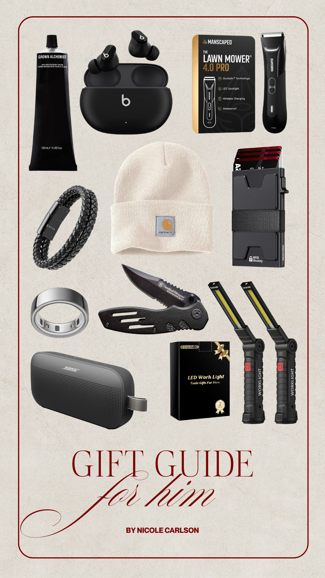 Gift guide for him and stocking stuffers from Amazon. Gifts for the gym lover, tech finds, and household gadgets that he will use.  

 

#LTKGiftGuide #LTKHoliday #LTKMens