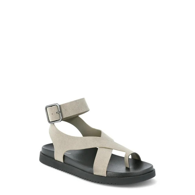 No Boundaries Women's X-Strap Toe Loop Sandals | Walmart (US)