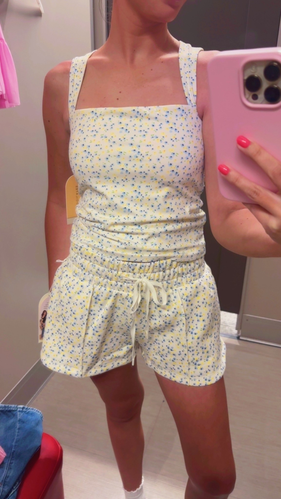 Matching floral set!!! Active tank top and lounge shorts ! New Blogilates mommy & me collection at target try on haul💕 target finds, target style, target fashion, affordable fashion, activewear, athleisure, cute workout outfits, outfit ideas, outfit inspo, Popflex active, matching outfits, spring outfits, summer dresses, Disney outfits 


