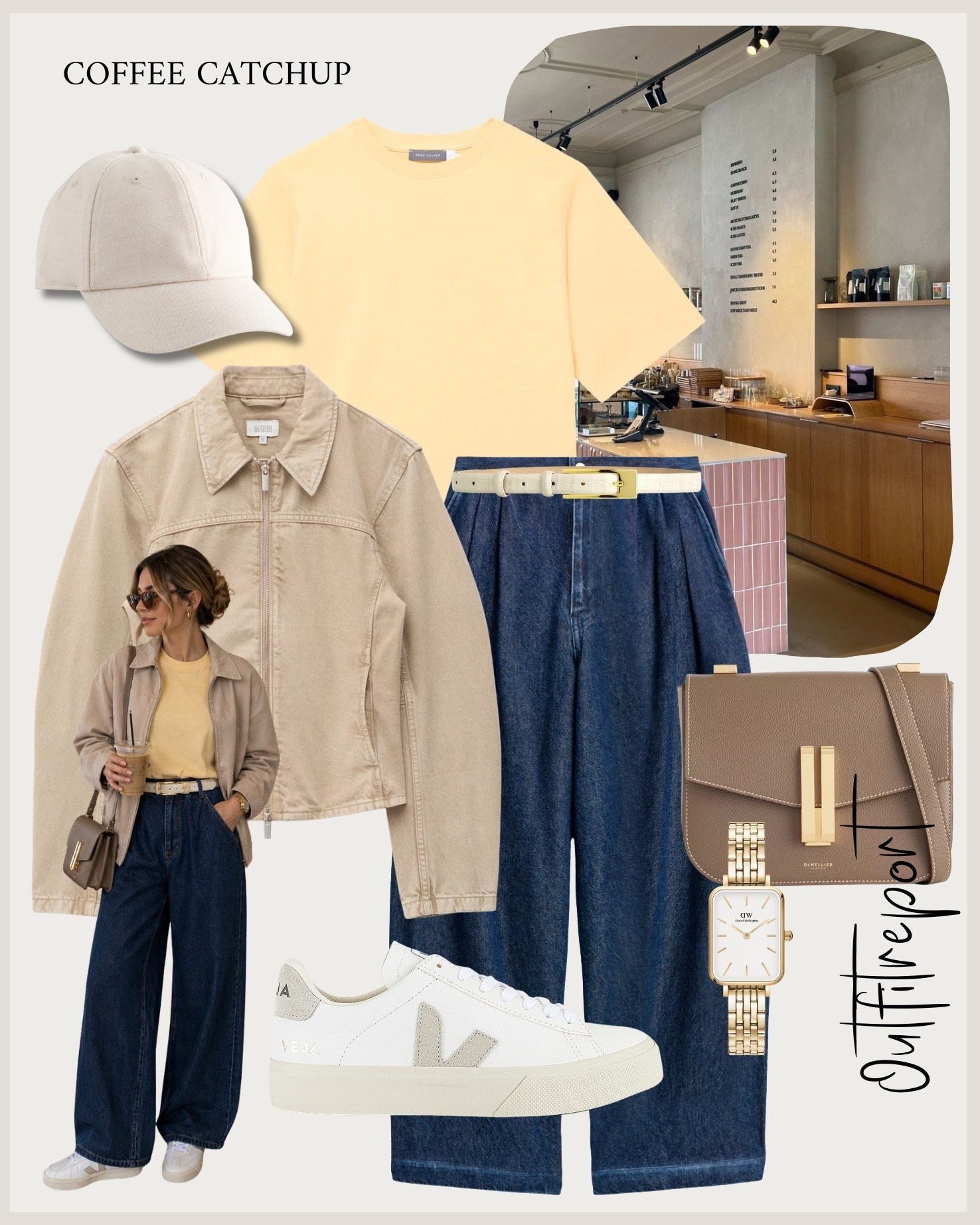 Casual outfit butter yellow tshirt barrel jeans cropped trench coat veja sneakers trainers 

#LTKjeans #LTKspring #LTKsummer