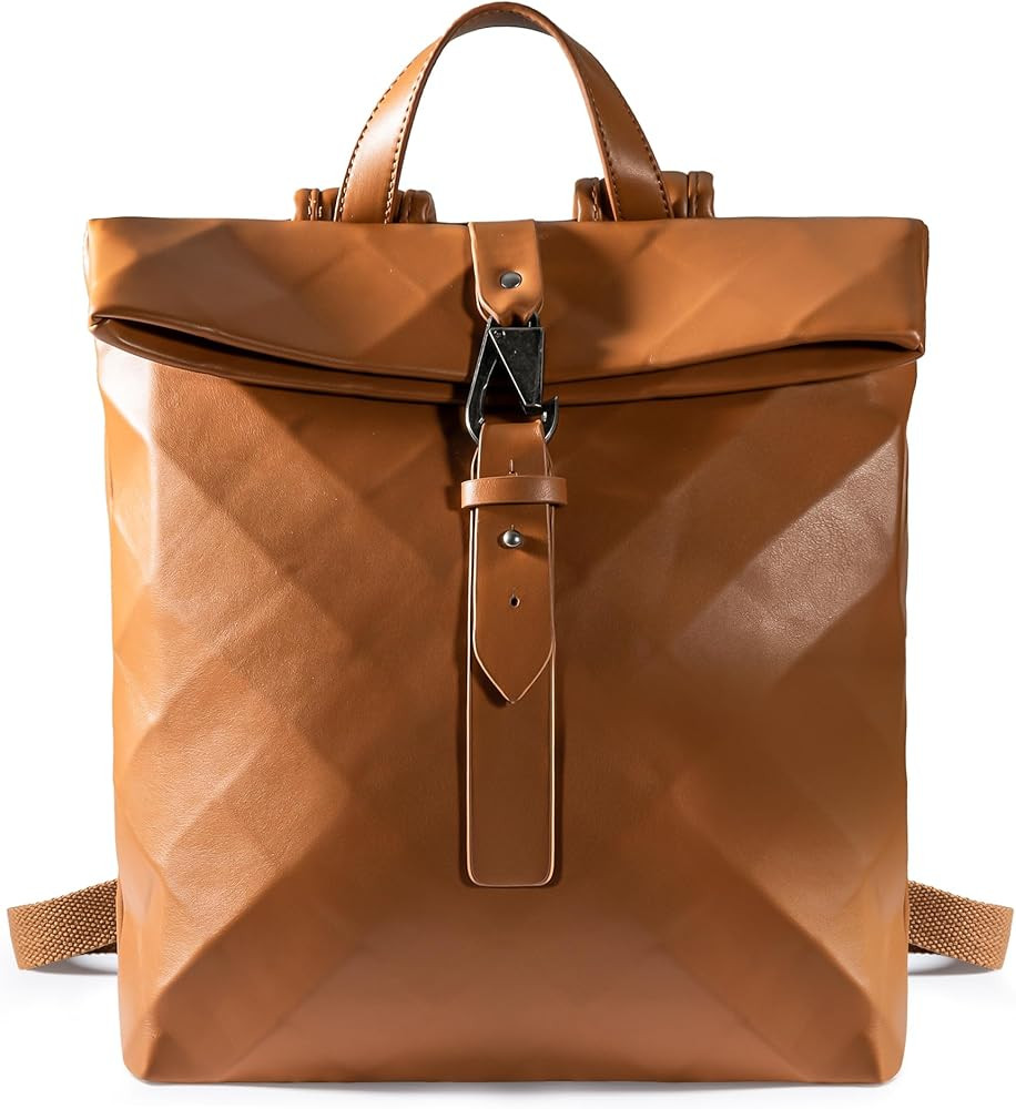 Milan Chiva Geometric Backpack Purse for Women, 2PCS Set Fashion Backpack Purse with Wallet, Casu... | Amazon (US)