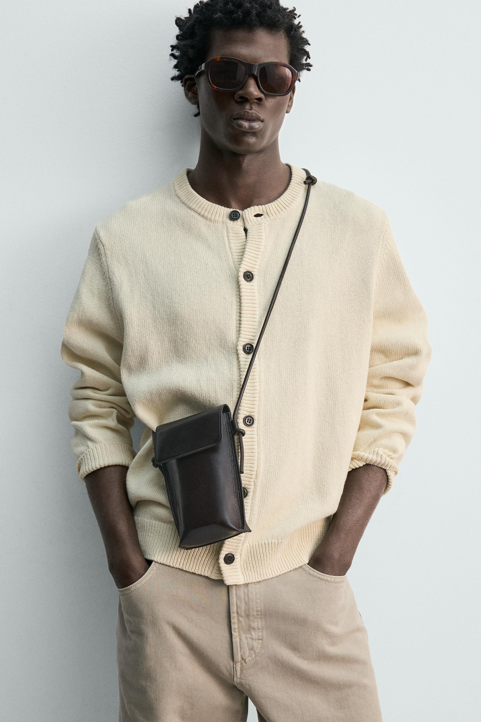 LEATHER CROSSBODY BAG | Zara US