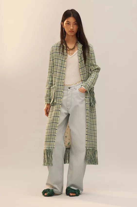 LIMITED EDITION FRINGED TEXTURED COAT | Zara US