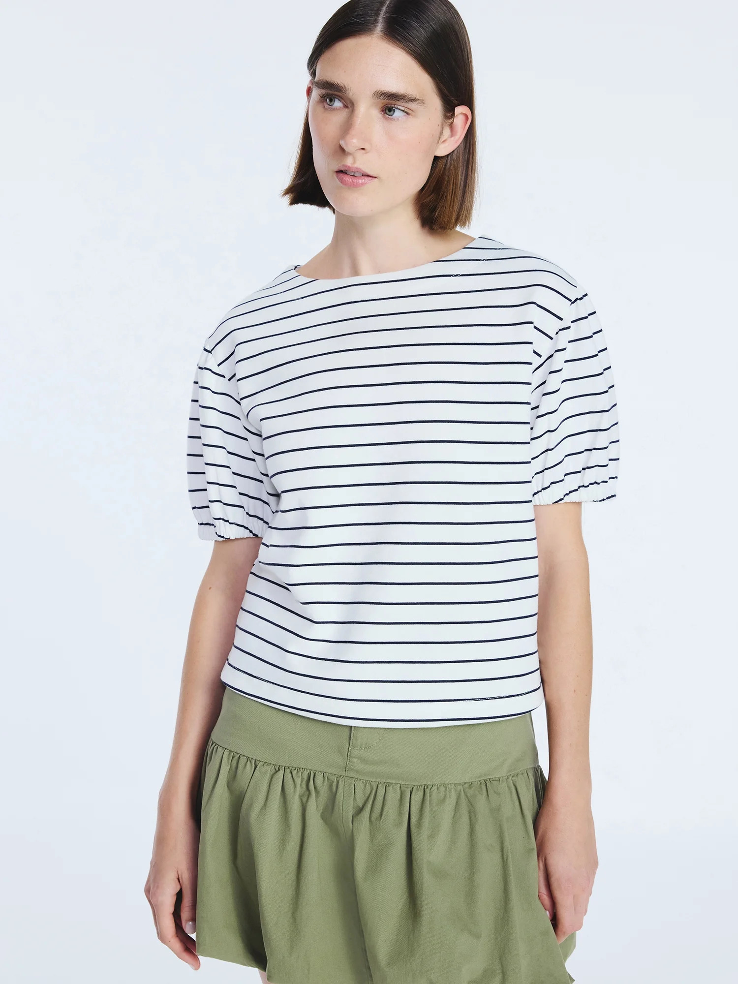 Free Assembly Women's Puff Sleeve Tee, Sizes XS-XXL | Walmart (US)