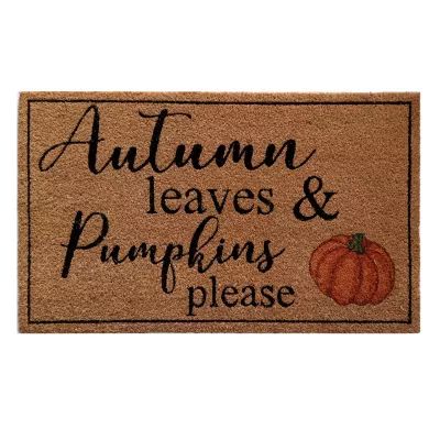 Fall Sayings 30" x 18" Coir Door Mat | Bed Bath and Beyond Canada | Bed Bath & Beyond Canada